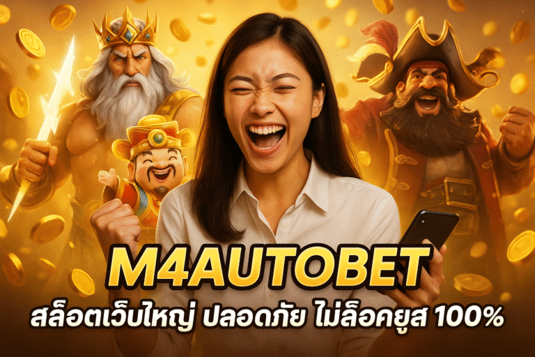M4AUTOBET สล็อตเว็บใหญ่ ปลอดภัย ไม่ล็อคยูส 100%