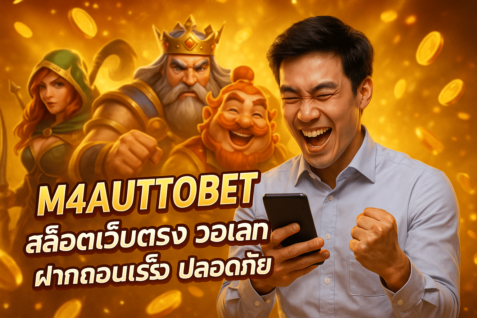 M4AUTOBET สล็อตเว็บตรง วอเลท ฝากถอนเร็ว ปลอดภัย